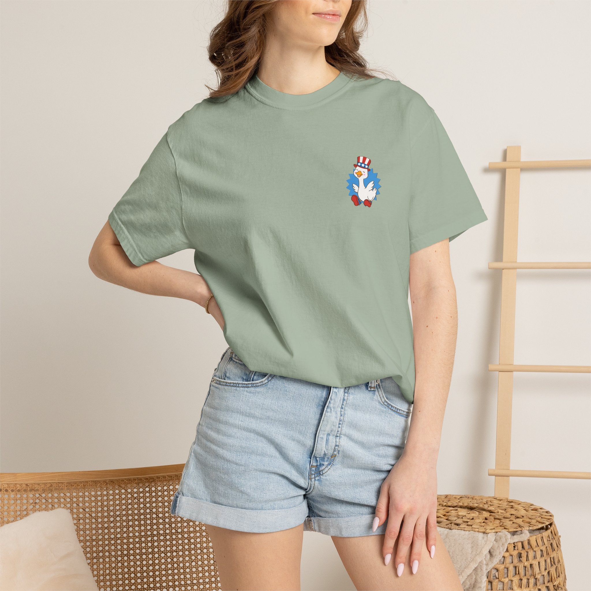 Blue Patriot Duck Graphic Tee