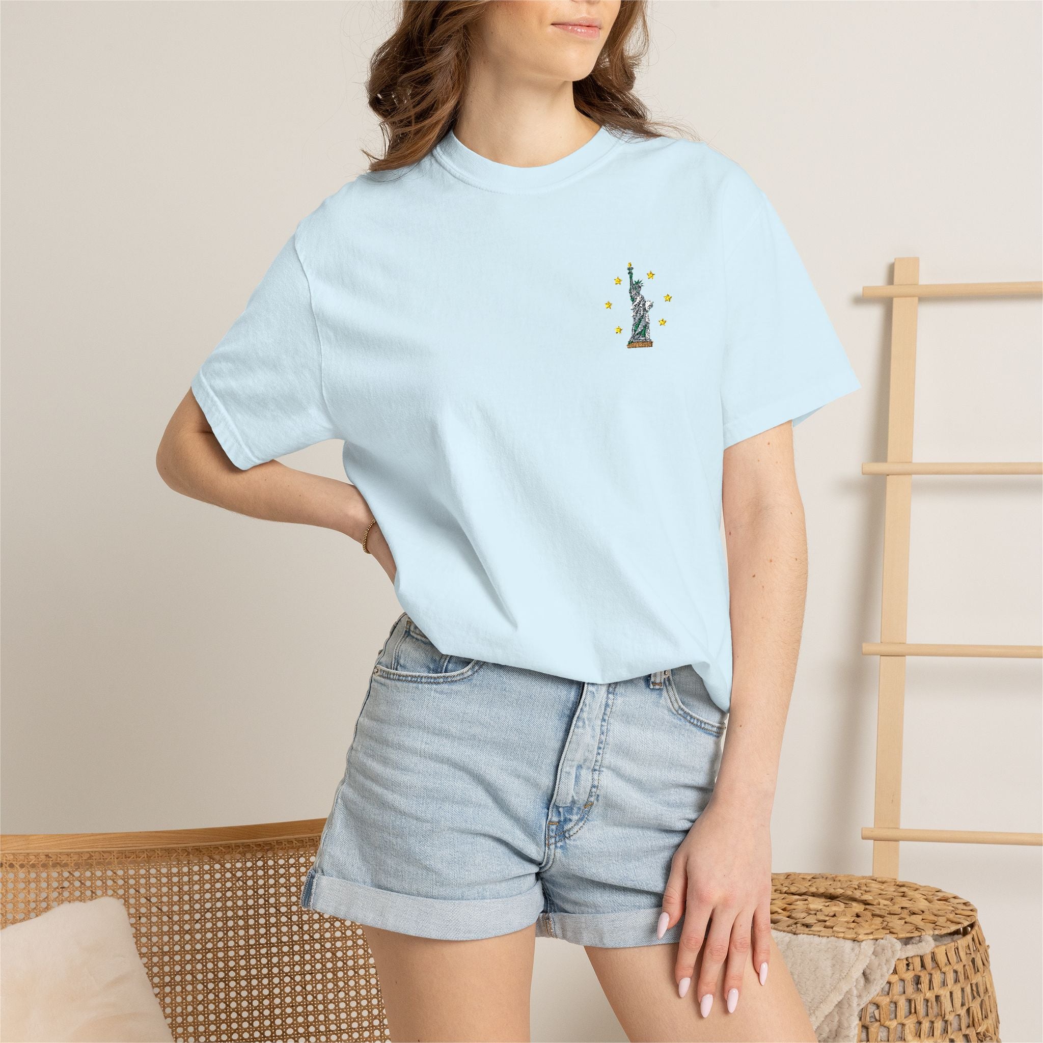 Give me Liberty - Embroidered T-Shirt