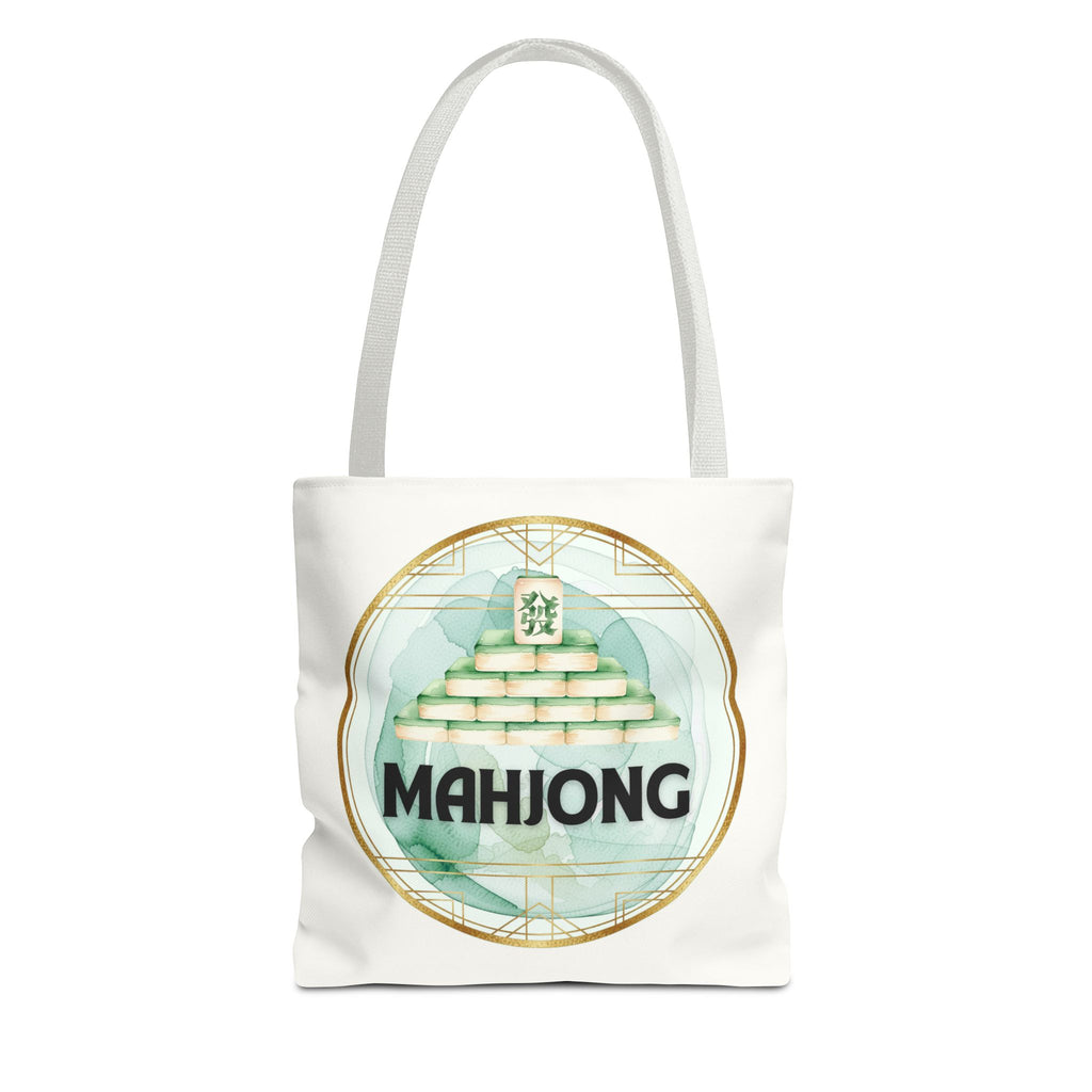 Mahjong Tote Bag — Mahjong Tile Pyramid Canvas Tote for Game Lovers