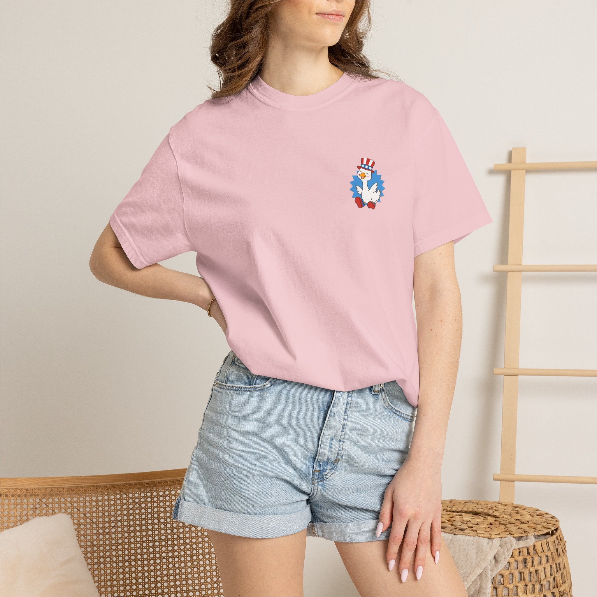 Blue Patriot Duck Graphic Tee
