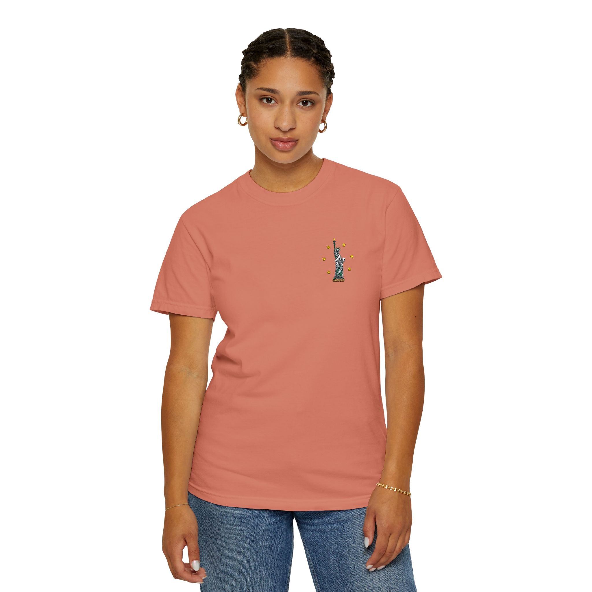 Give me Liberty - Embroidered T-Shirt