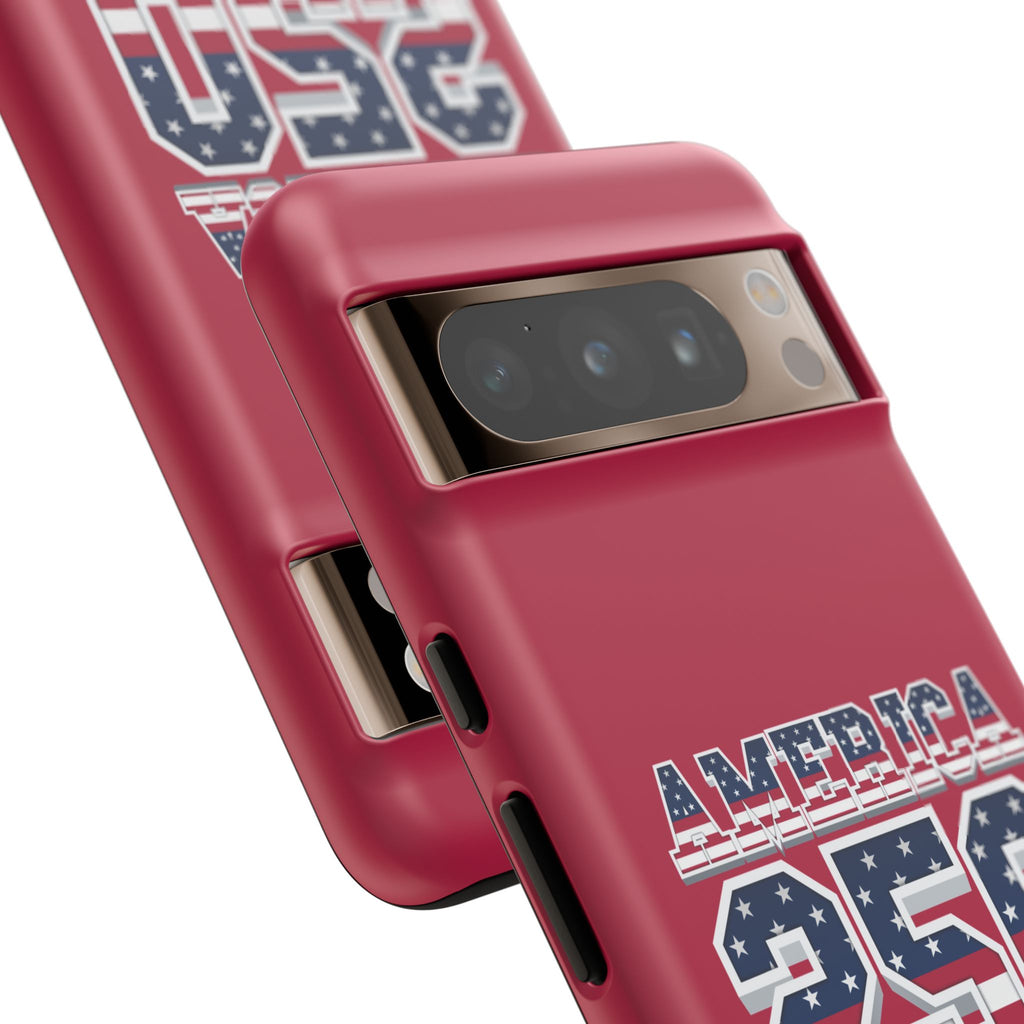 RED America250 Phone Case — Patriotic USA Flag Design