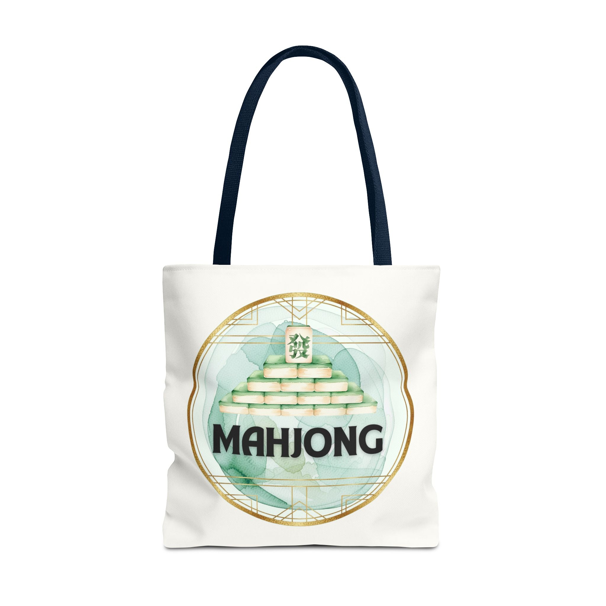 Mahjong Tote Bag — Mahjong Tile Pyramid Canvas Tote for Game Lovers