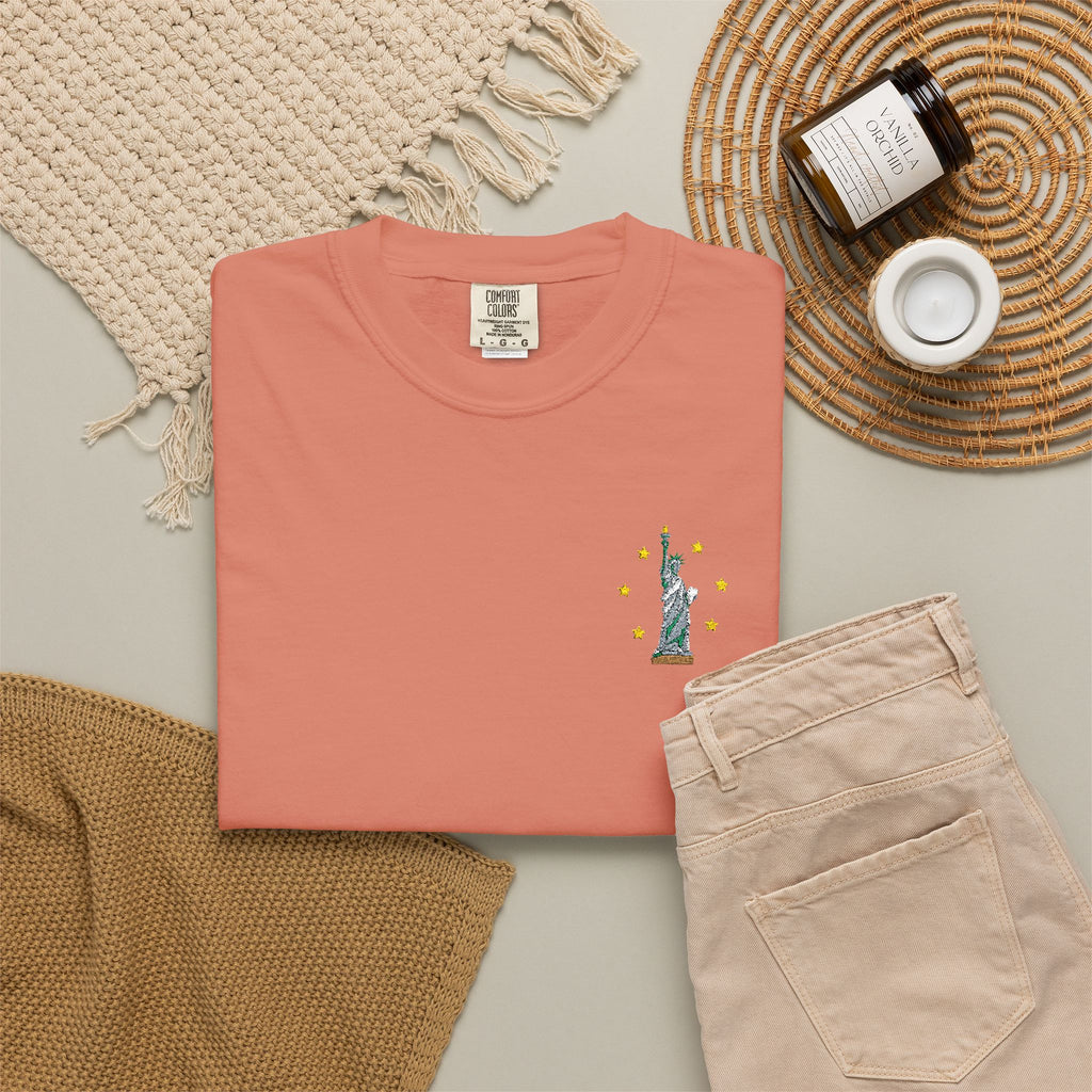 Give me Liberty - Embroidered T-Shirt
