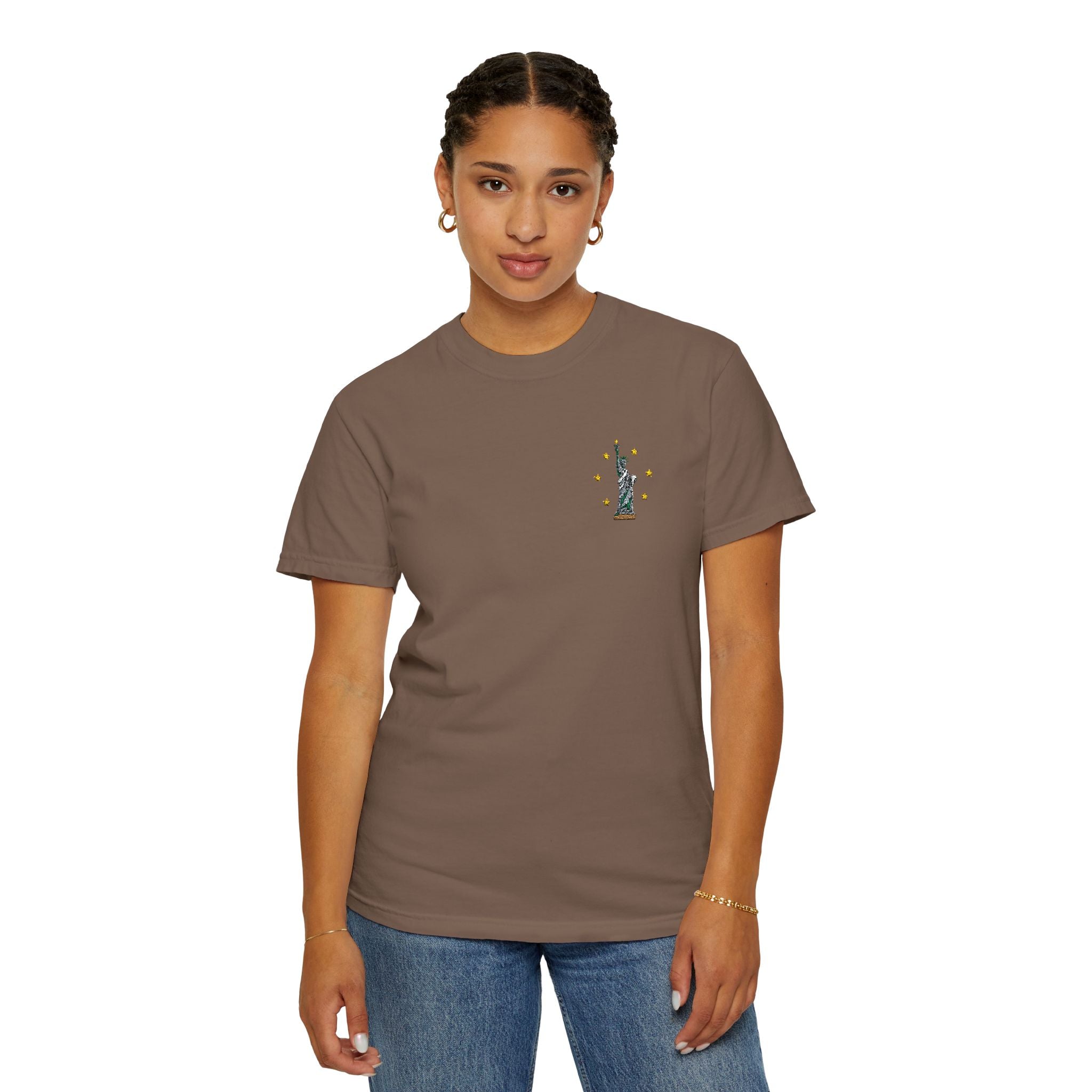 Give me Liberty - Embroidered T-Shirt