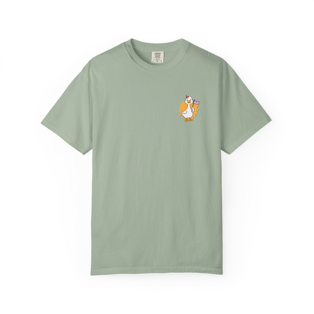 Yellow Patriot Duck Graphic Tee