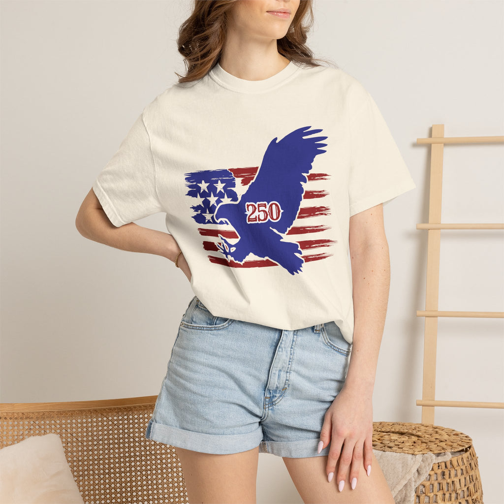 250th Anniversary Eagle T-Shirt with American Flag