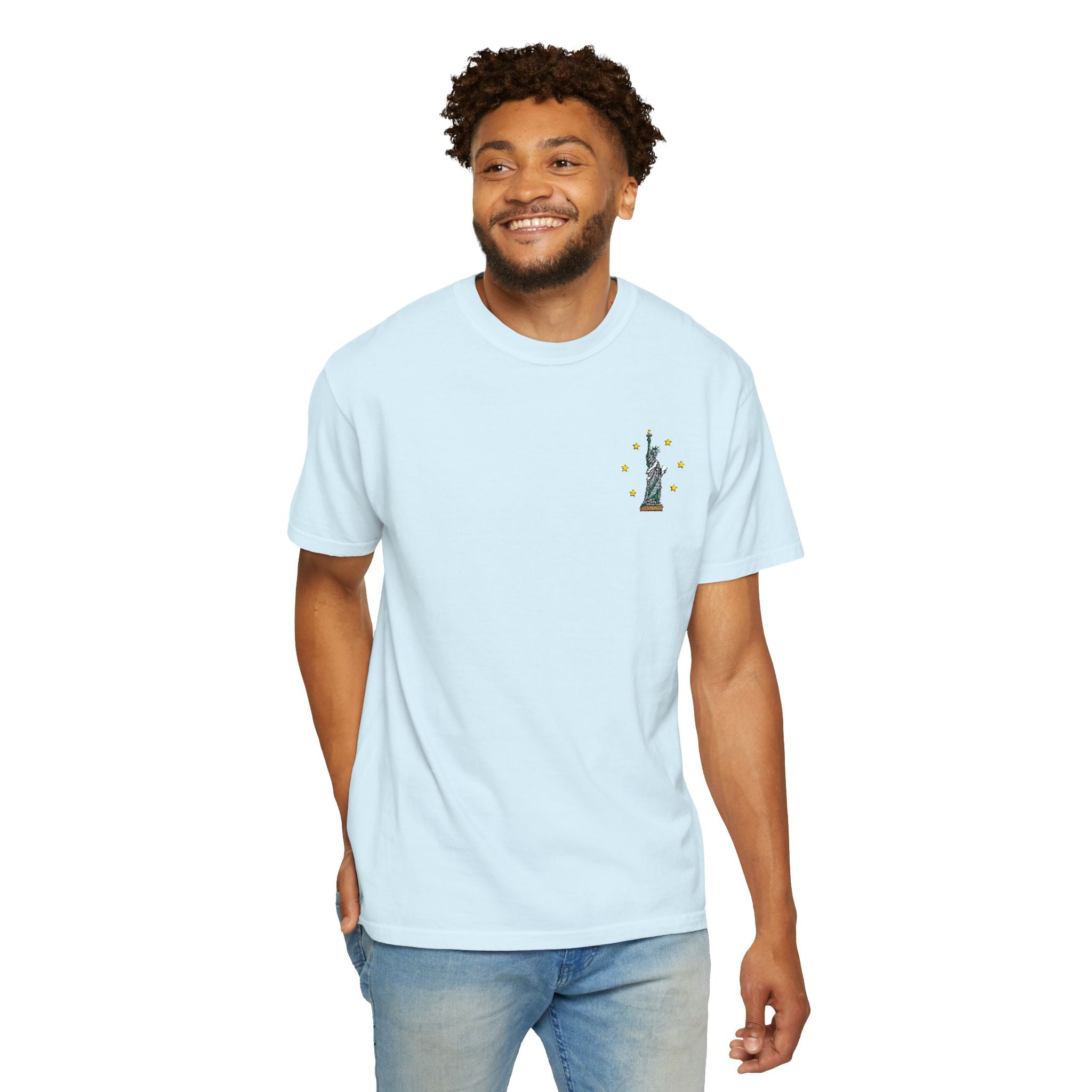Give me Liberty - Embroidered T-Shirt